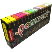 Penmark Hs-505-16S Fosforlu Kalem Seti 16 Renk Süper Kutu Blister - 1