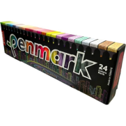 Penmark Hs-505-24S Fosforlu Kalem Seti 24 Renk Süper Kutu Blister - 4