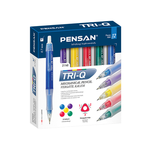 Pensan 21140 Tri-Q Versatil Kalem 07 1Li Blister - 2