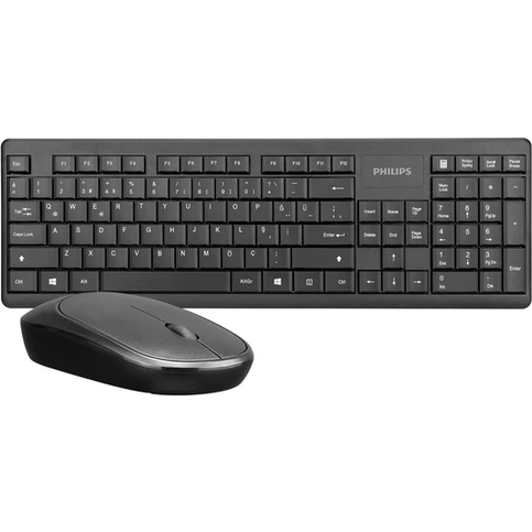 Philips Spt6314 Kablosuz Klavye Mouse Set Siyah Q - 1