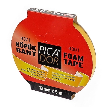 Picador Çift Taraflı Köpük Bant 12Mmx5M (Kn001) - 1