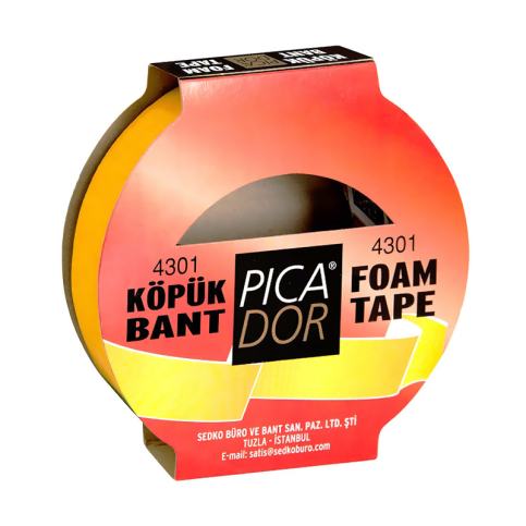 Picador Çift Taraflı Köpük Bant 19Mmx5M Askılı (Ko002) - 1