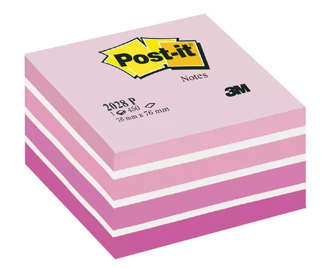 POST-İT 2028 YAPIŞKANLI KÜPNOT KAĞIDI 76x76 450 YAPRAK PEMBE