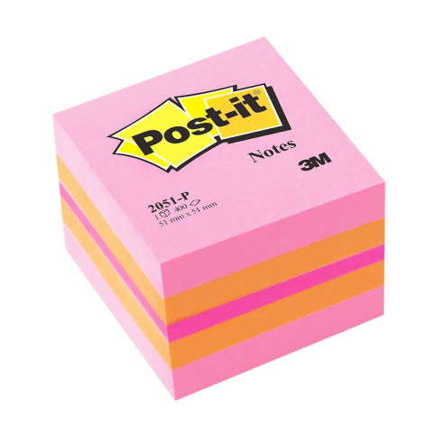 Post-İt 2051 Yapışkanlı Küpnot Kağıdı 51X51 450 Yaprak Pembe - 1