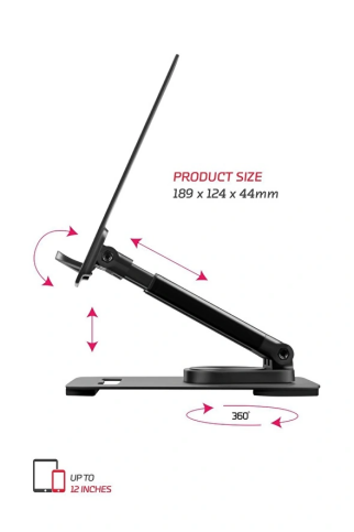 Powerway Tms30 Masa Üstü Tablet Standı Siyah - 2