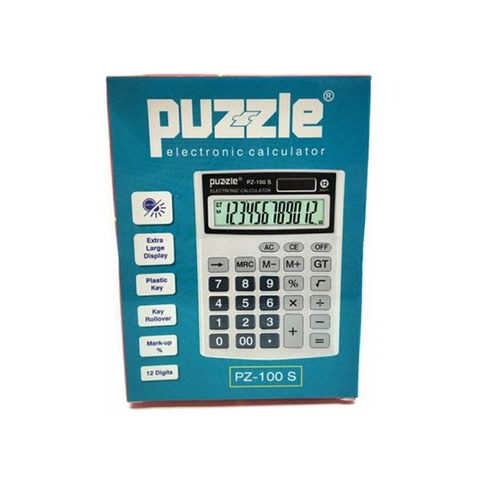 Puzzle Pz-100S Masa Üstü Hesap Makinesi 12 Hane - 1