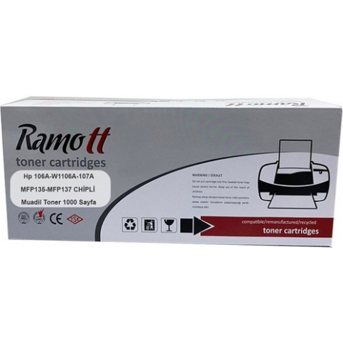 Smartbox Hp W1106A 106A Siyah Muadil Toner 1000 Sayfa (107A 135A 137Nw 107W) - 1