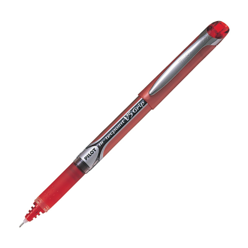 Pilot V5 Grip İğne Uçlu Roller Kalem Kırmızı (51002116) (Bxgpn-V5-R) - 1