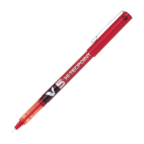 Pilot V5 İğne Uçlu Roller Kalem 0.5 Kırmızı (51002133) (Bx-V5-R) - 1