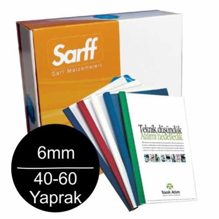 Sarff Isısal Cilt Kapağı 6Mm Beyaz 100Lü (15316013) - 1