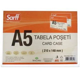 Sarff Pvc Tabela Poşeti Afiş Muhafaza Kabı A5 Şeffaf (15207202) - 1