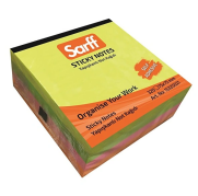 Sarff Yapışkanlı Küpnot Kağıdı 75X75 320 Yaprak Neon 4 Renk (15325021) - Sarff