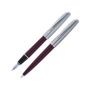 Scrikss 78 Dolma Kalem+Tükenmez Kalem Seti Bordo - SCRİKSS