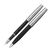 Scrikss 39 Dolma Kalem+Tükenmez Kalem Seti Siyah-Krom - SCRİKSS