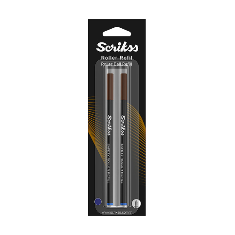 Scrikss Rr7205A Roller Kalem Yedeği Mavi 2Li Blister - 2