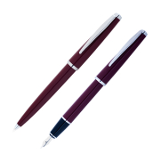 Scrikss 33 Dolma Kalem+Tükenmez Kalem Seti Bordo - SCRİKSS