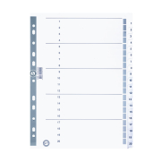 Serve 5326 Karton Ayraç A4 1-20 Rakam - SERVE