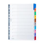 Serve 5524-K Renkli Karton Ayraç A4 1-10 Rakam - SERVE