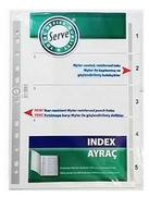 Serve 6305 Plastik Ayraç A4 1-5 Rakam - Serve