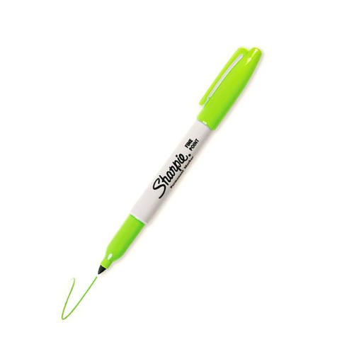 Sharpie Fine Permanent Markör Limon Yeşili (1740641) - 1