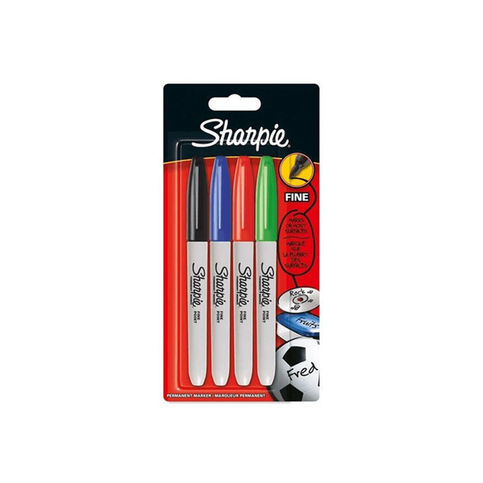 Sharpie Fine Permanent Markör Standart 4 Renk (1985858) - 1