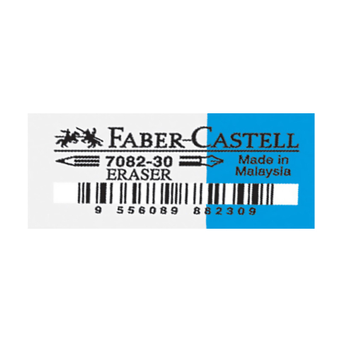 Faber-Castell 7082-30 Mavi-Beyaz Silgi (188230) - 1