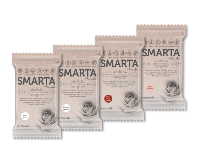 SMARTA HAVA İLE KURUYAN MODELLEME HAMURU 15 TOPRAK RENGİ 250gr #3