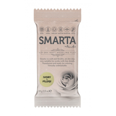 Smarta Hava İle Kuruyan Modelleme Hamuru 33 İvory Fildişi 100Gr - 1