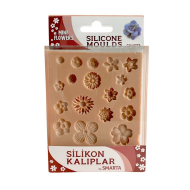 Smarta Sk1013010 Silikon Modelleme Hamuru Kalıbı Küçük Çiçekler - SMARTA