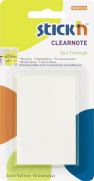 Stick'N 21122 Clear Yapışkanlı Not Kağıdı 51X76 50 Yaprak Neon Beyaz - STİCK'N
