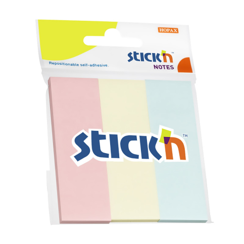 Stick'N 21129 Yapışkanlı Not Kağıdı 25X76 Neon 3 Renk - 1