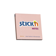 Stick'N 21148 Yapışkanlı Not Kağıdı 76X76 100 Yaprak Pastel Pembe - 1