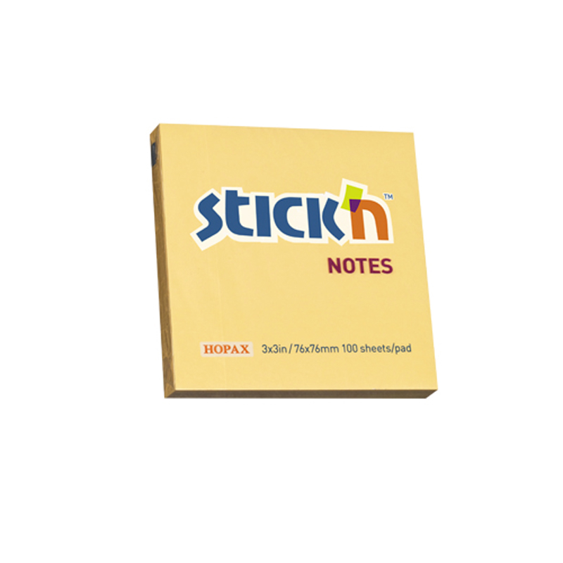 STİCK'N 21391 YAPIŞKANLI NOT KAĞIDI 76x76 100 YAPRAK PASTEL TURUNCU