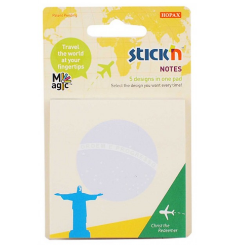 Stick'N 21648 Yapışkanlı Anıtlar Not Kağıdı 70X70 - 1