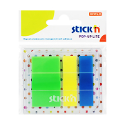 Stick'N 21651 İndeks İşaret Bandı 25X45 3 Renk - 1