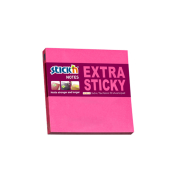 Stick'N 21671 Extra Yapışkanlı Not Kağıdı 76X76 90 Yaprak Neon Pembe - 1