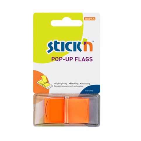 Stick'N 26012 İndeks İşaret Bandı 25X45 Turuncu - 1