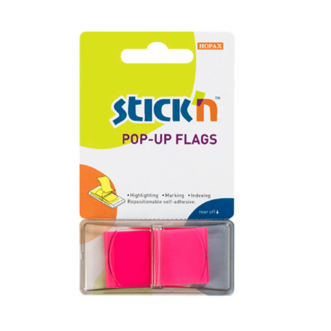 Stick'N 26013 İndeks İşaret Bandı 25X45 Pembe - 1