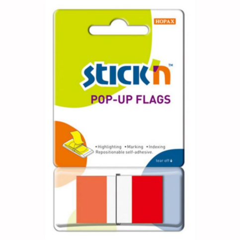 Stick'N 26021 İndeks İşaret Bandı 25X45 Kırmızı - 1