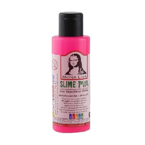 Südor Sl01-12 Mona Lisa Sıvı Yapıştırıcı Slime Fosforlu Pembe 70Ml - 1