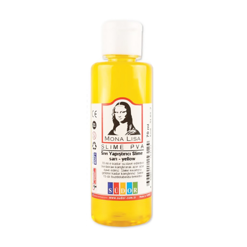 Südor Sl01-2 Mona Lisa Sıvı Yapıştırıcı Slime Sarı 70Ml - 1