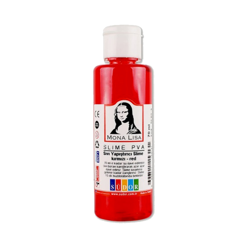 Südor Sl01-3 Mona Lisa Sıvı Yapıştırıcı Slime Kırmızı 70Ml - 1