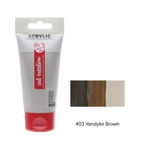 Talens Akrilik Boya 403 Vandyke Brown 75Ml (Rt3511403M) - 1