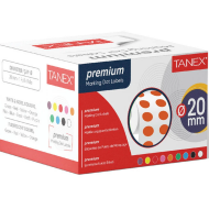 Tanex 103701 Rulo Nokta Etiket 10Mm Turuncu Tekli Kutu - TANEX