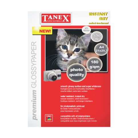 Tanex 180A4 025 Fotoğraf Kağıdı A4 25 Sayfa 180Gr - 1