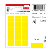 Tanex Ofc-107 Floresan Etiket Sarı Poşet - 1