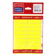 Tanex Ofc-109 Floresan Etiket Sarı Poşet - TANEX