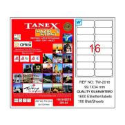 Tanex 2016 Laser Etiket 99X34Mm 16X100 1600 Adet - 1