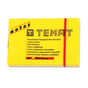 Temat 11356 Yapışkanlı Not Kağıdı 50X75 80 Yaprak Pastel Sarı - 1