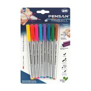 Pensan 1003 Triball Tükenmez Kalem 1.0 8 Renk Blister - 2